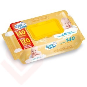 Kit Lenços Umedecidos Upa Bebê - 12 pacotes de 140 unidades