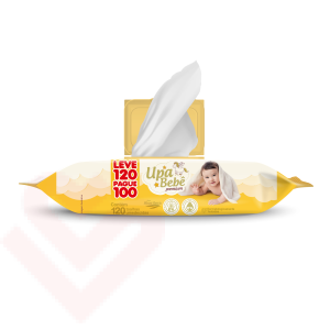Lenços Umedecidos Upa Bebê Premium - Leve 120 e Pague 100 unidades